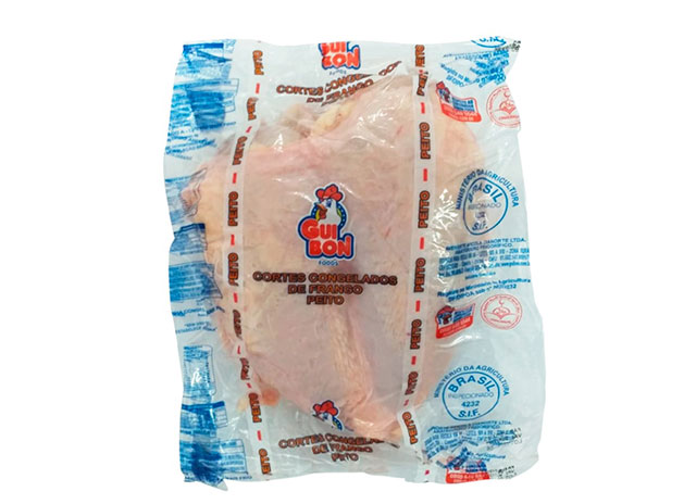 PEITO DE FRANGO C/OSSO IND GUIBON CX/18K