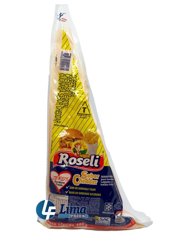 COBERTURA ROSELI CHEDDAR 400G CX/24