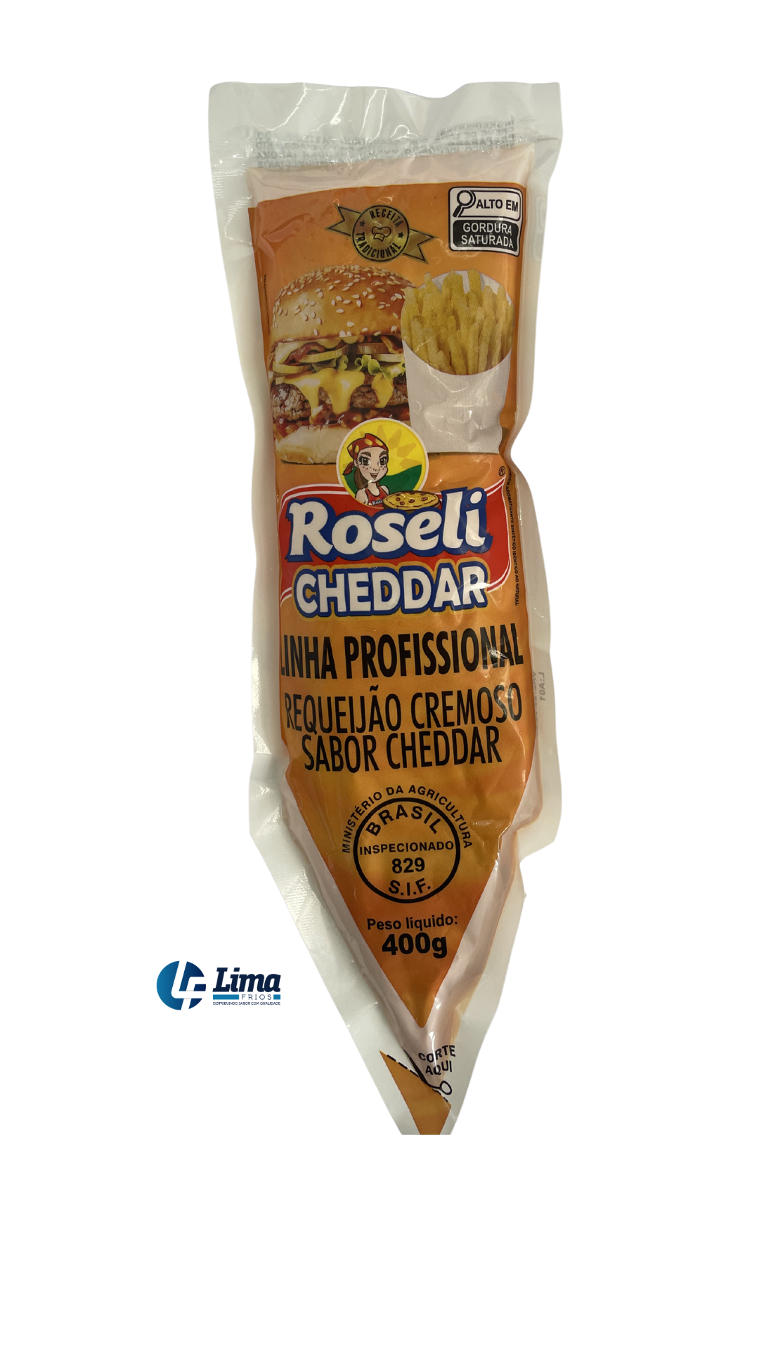 COBERTURA ROSELI CHEDDAR 400G CX/24