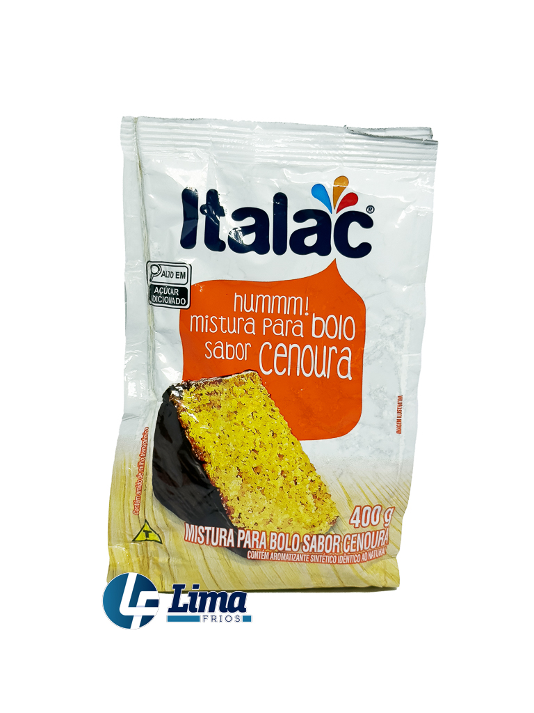 MISTURA P/BOLO ITALAC CENOURA 400G CX/12