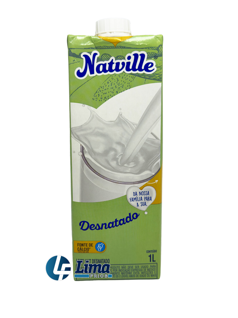 LEITE UHT NATVILLE DESNATADO 1L CX/12