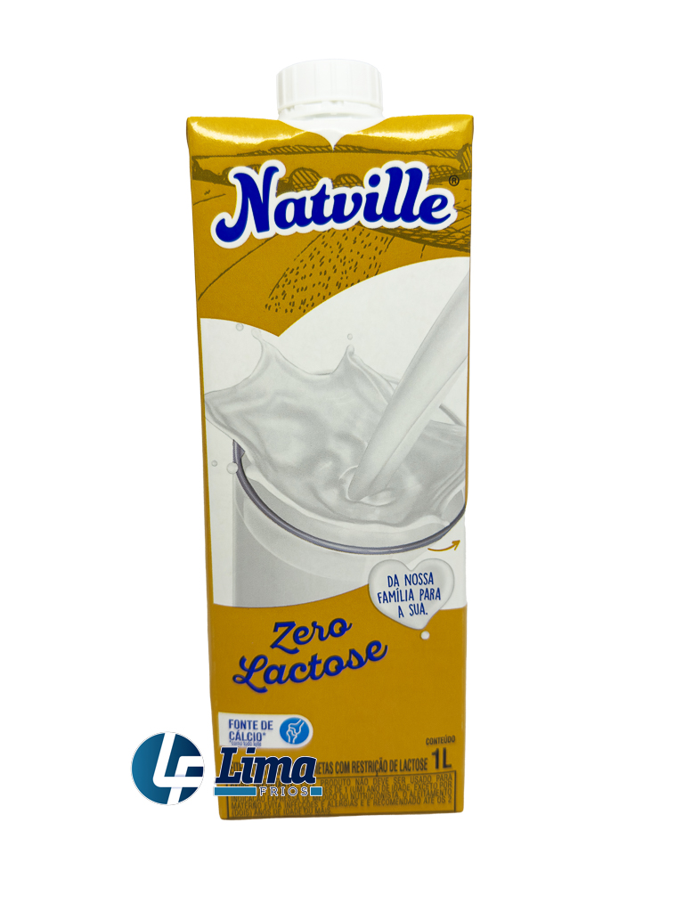 LEITE UHT NATVILLE ZERO LACTOSE 1L CX/12