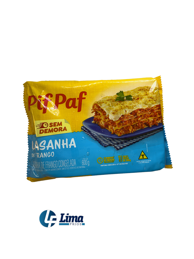 LASANHA PIF PAF FRANGO 600G CX/10