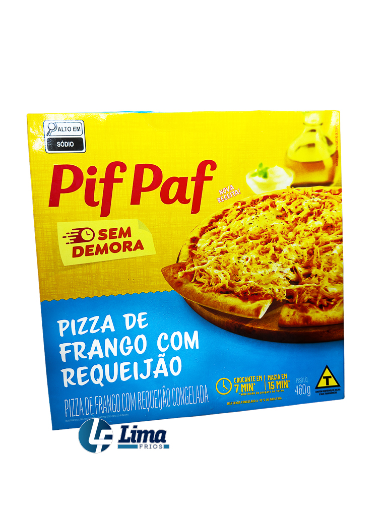PIZZA FRANGO REQUEIJÃO PIF PAF 460GCX/12