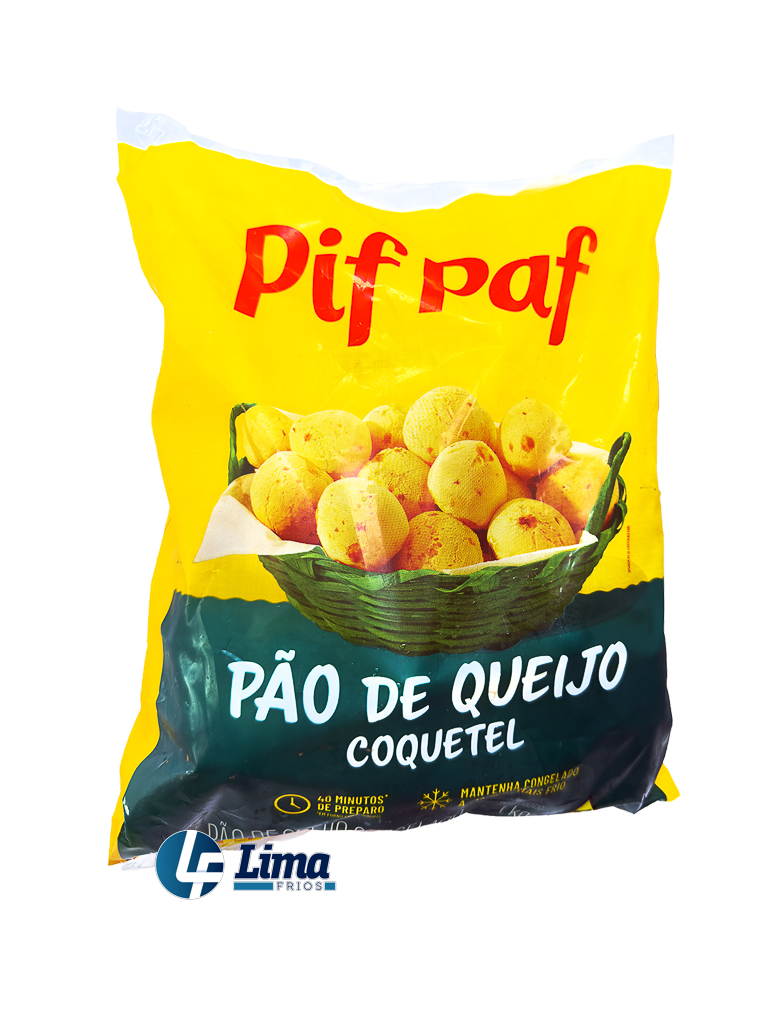 PAO DE QUEIJO PIF PAF COQUETEL 1KG CX/8
