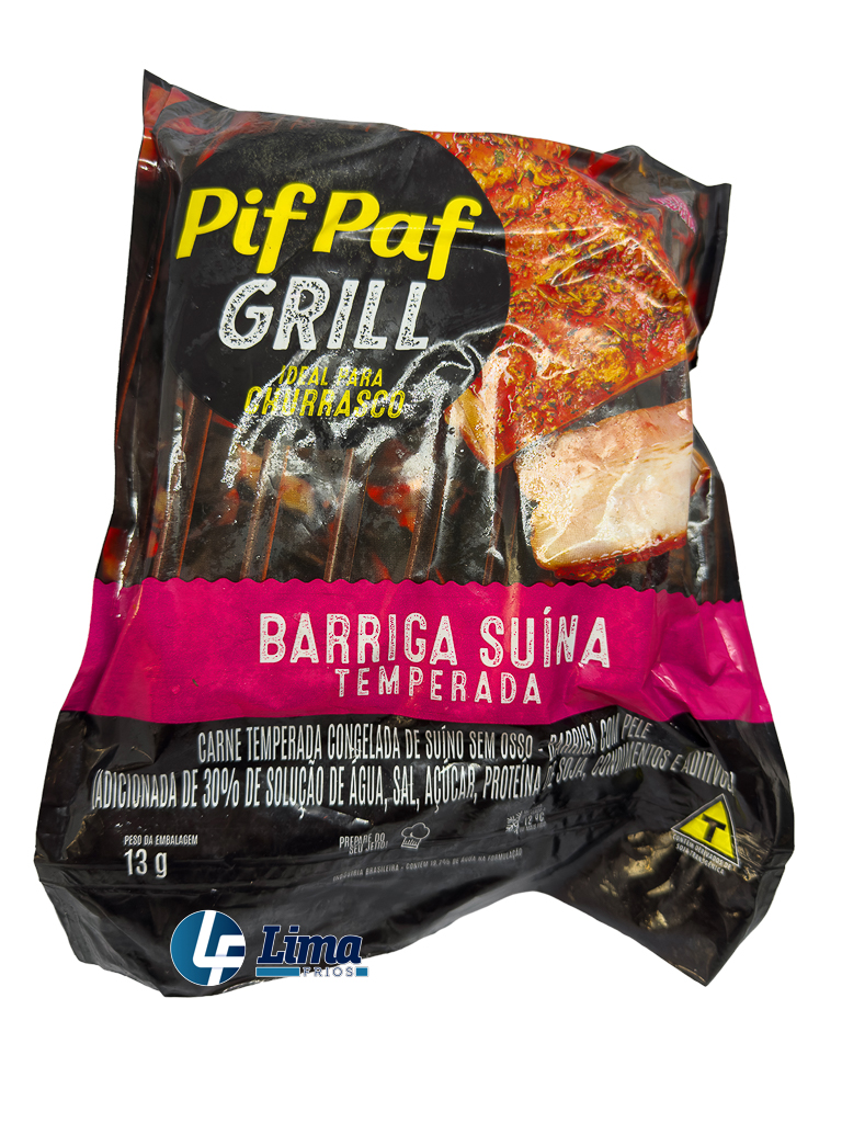 BARRIGA SUINA TEMP PIF PAF 1KG CX/10