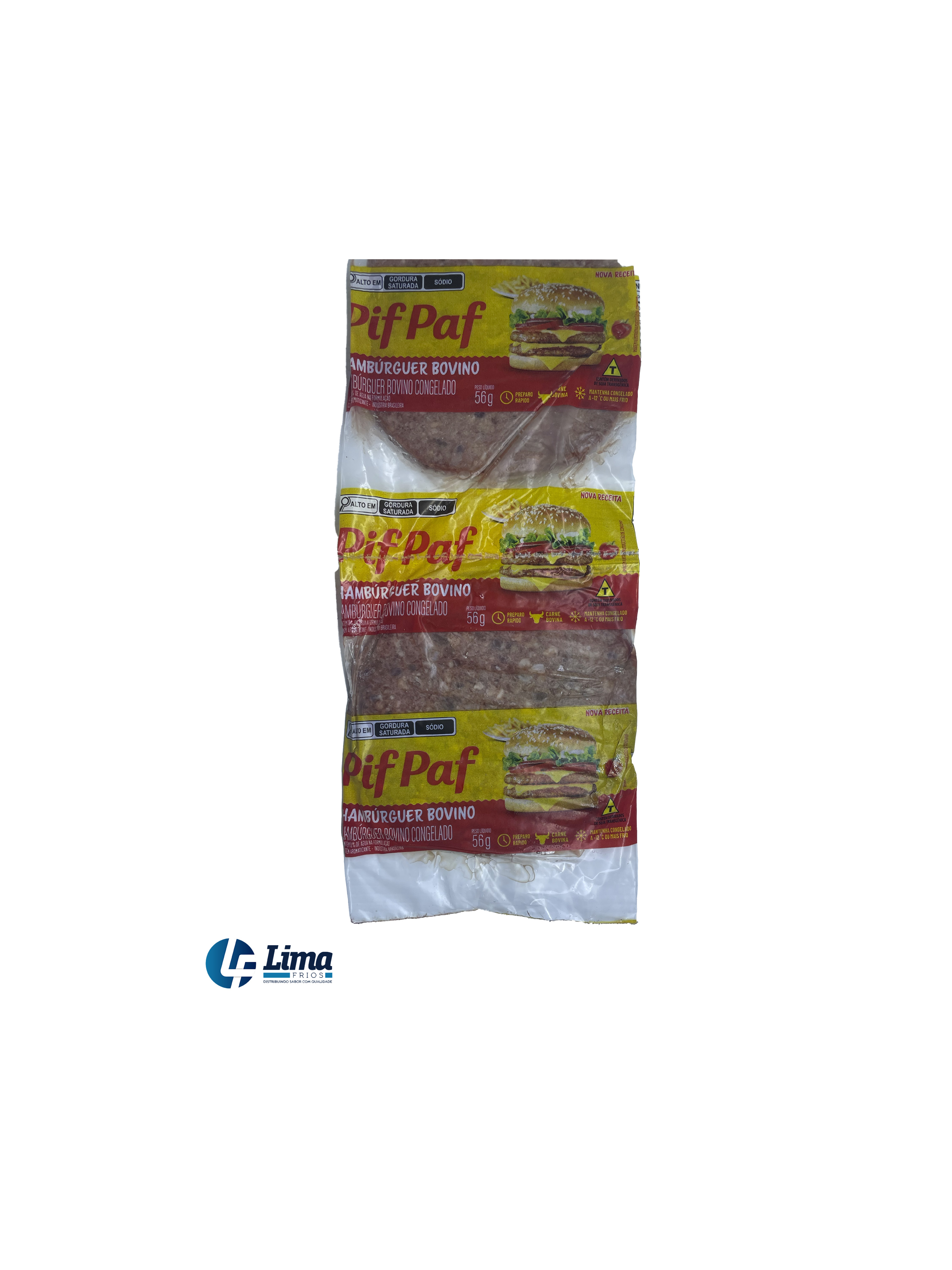 HAMBURGUER PIF PAF BOVINO CX/36
