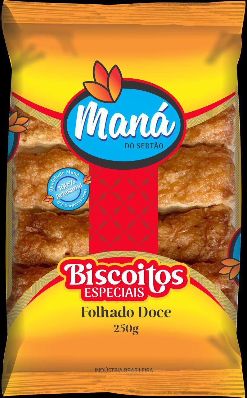 BISC MANA FOLHADO DOCE 6X250G CX/4