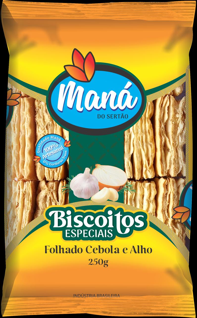 BISC MANA FOLHADO CEBOLA/ALHO 6X250 CX/4