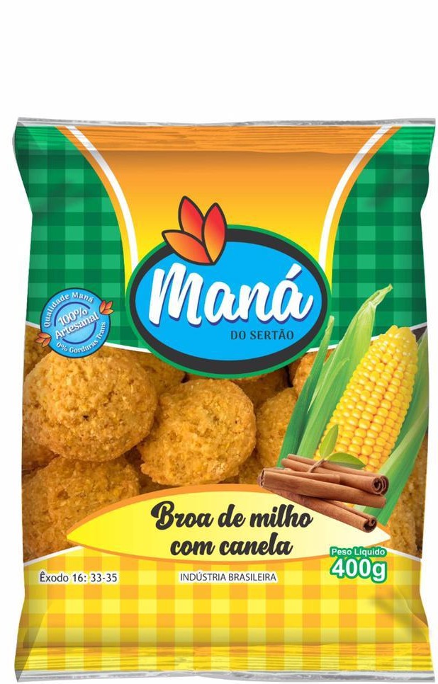 BROA MANA MILHO COM CANELA 7X400G CX/4