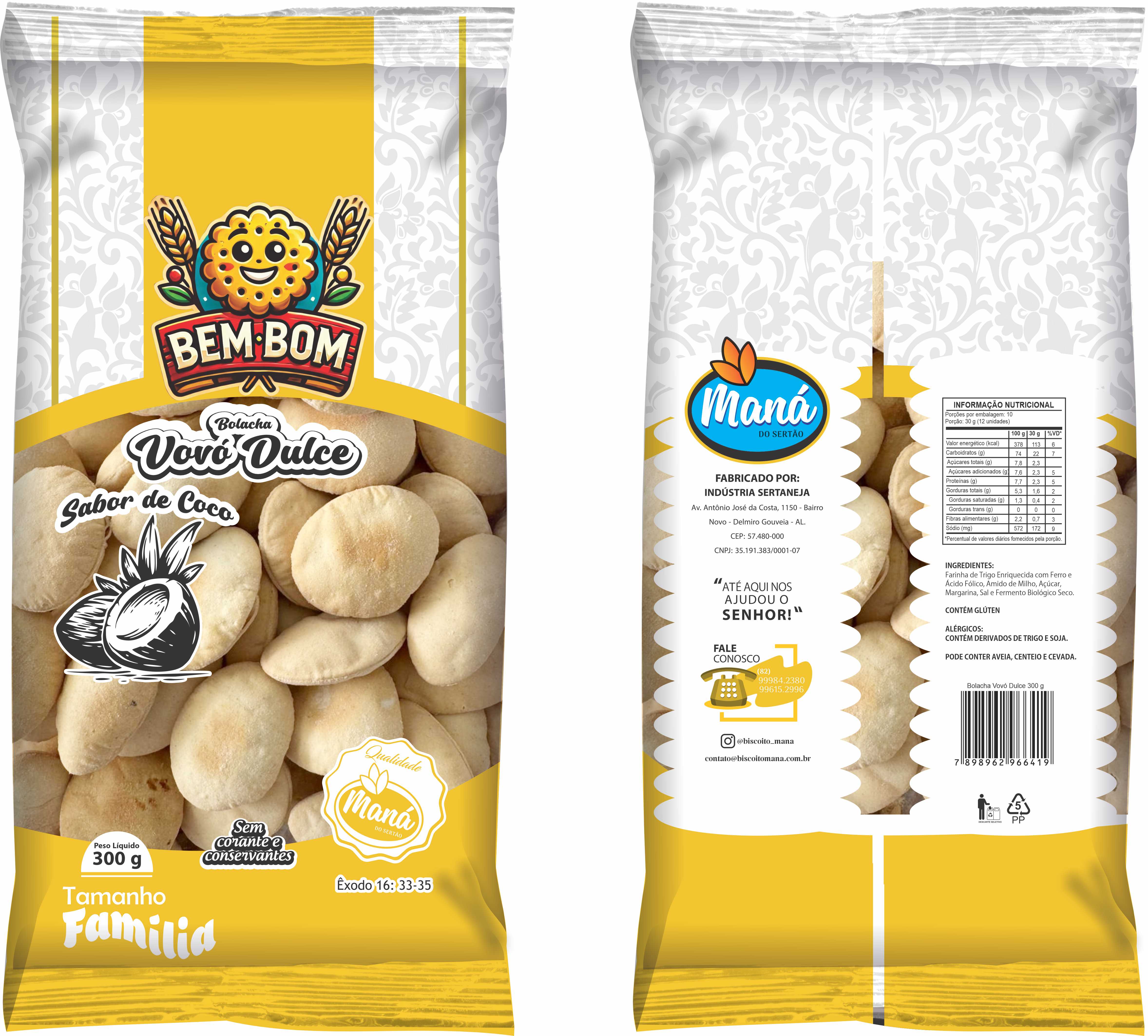 BISC BEM BOM VOVO DULCE 11X300G CX/2
