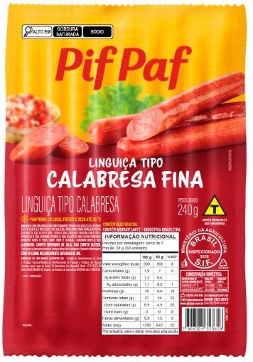 CALABRESA PIF PAF FINA 240G CX/15PT