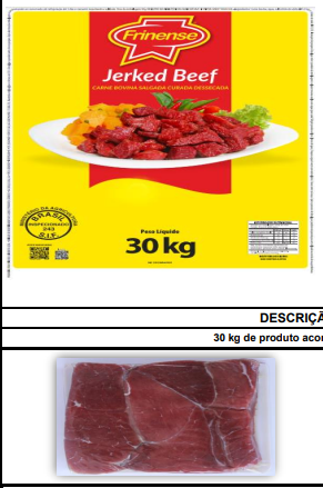 CHARQUE LAGARTO PLANO FRINENSE 30KG CX/1