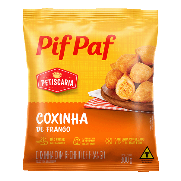 COXINHA PIF PAF FRANGO 300G CX/20