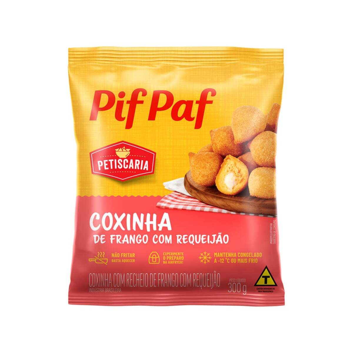 COXINHA PIF PAF FRANGO C/REQUEIJAO 300G
