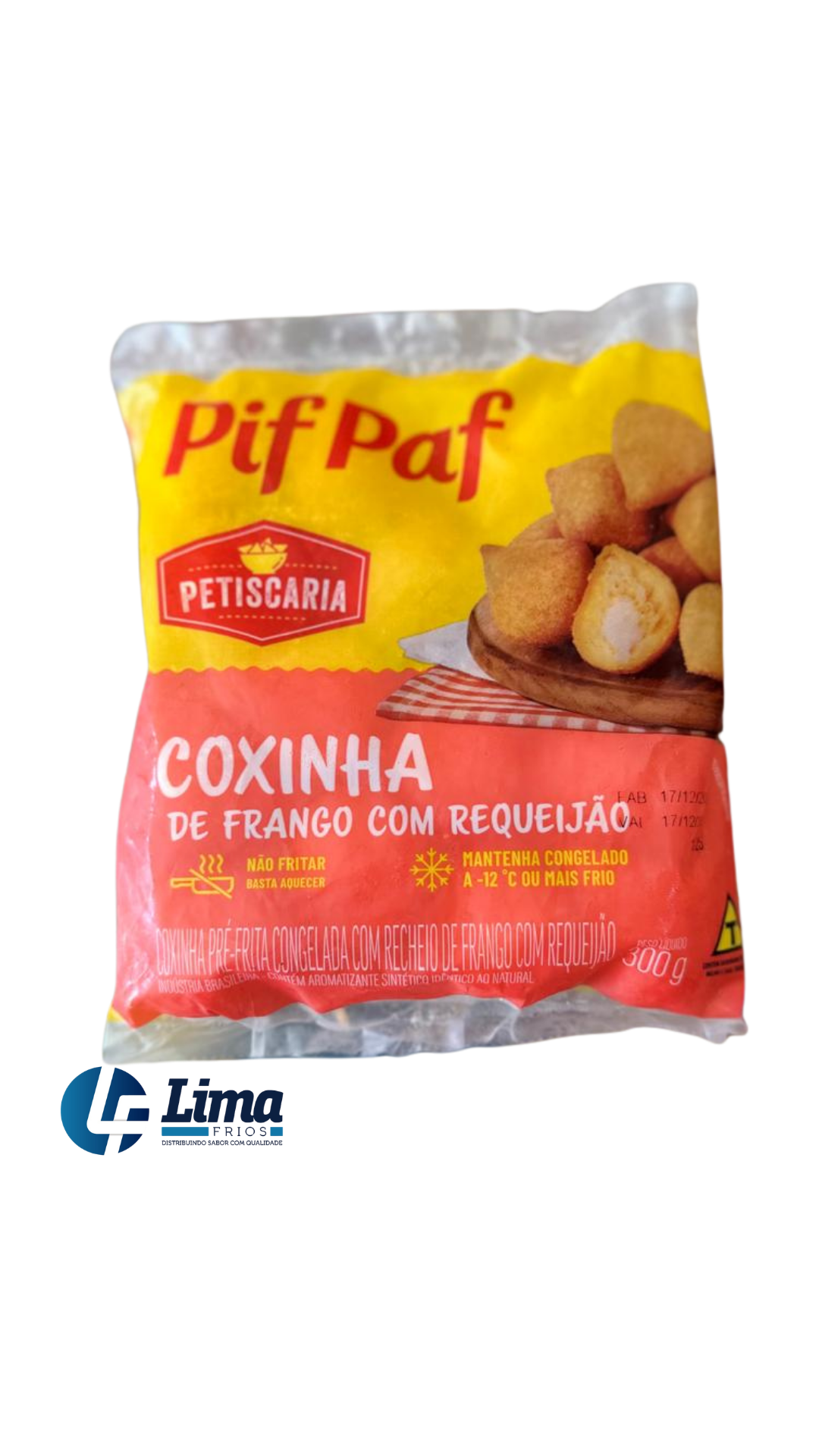 COXINHA PIF PAF FRANGO C/REQUEIJAO 300G