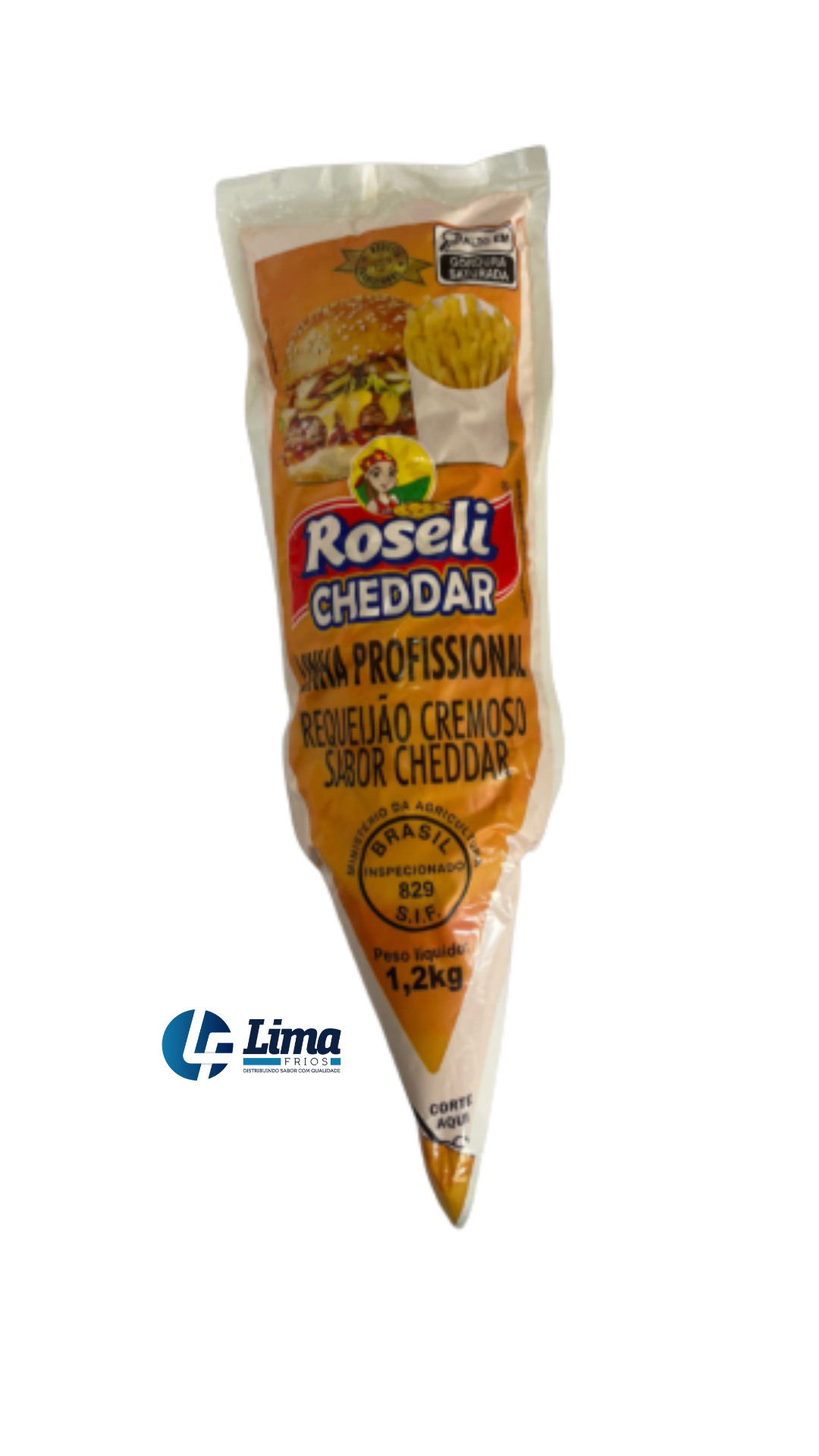 REQUEIJAO ROSELI PROFIS CHED 1,2KG CX/12