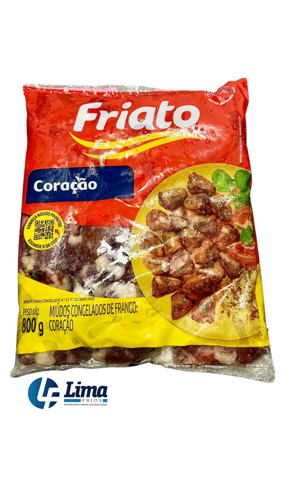 CORAÇÃO DE FRANGO FRIATO 800G CX/24
