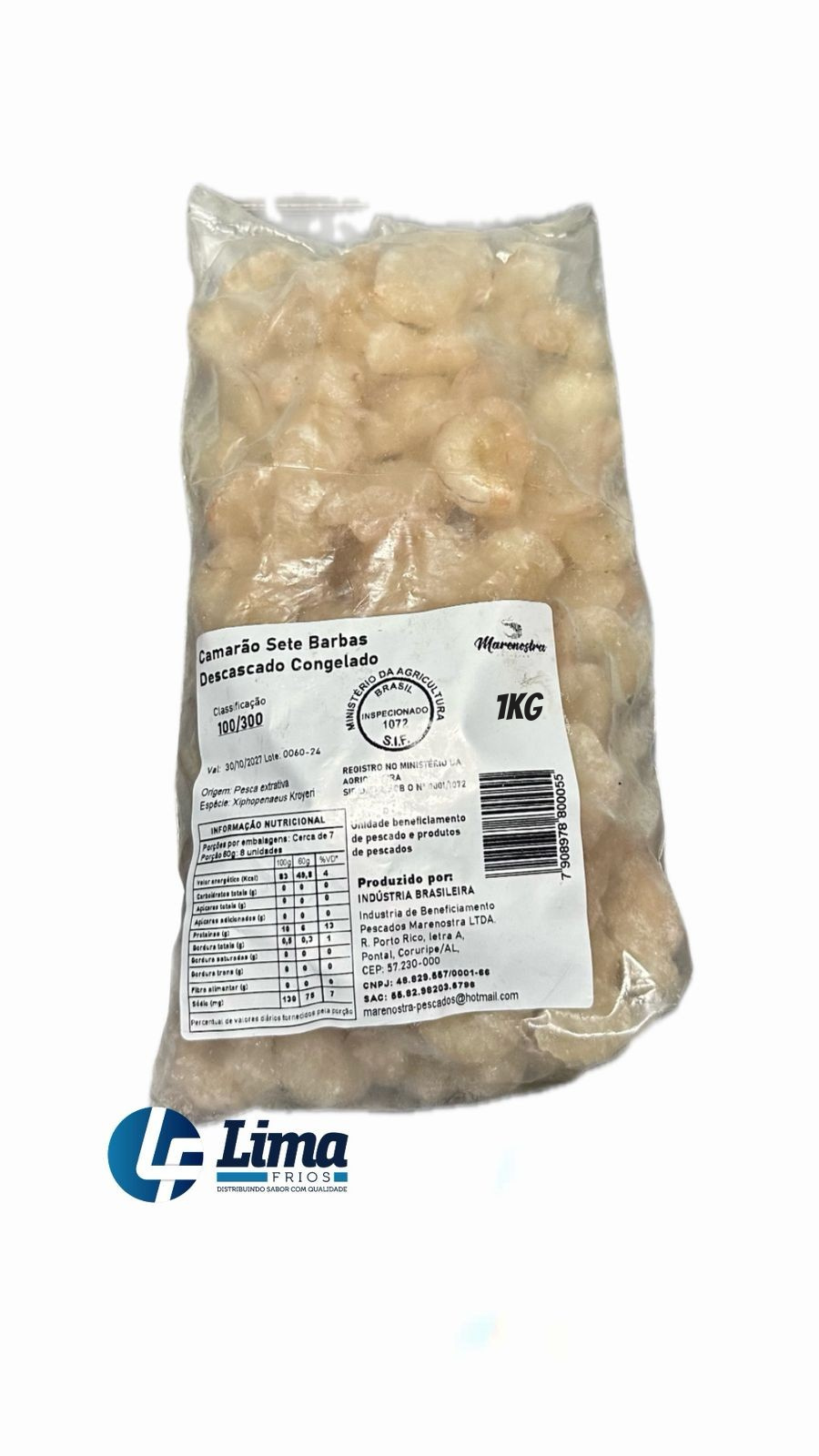 CAMARAO SETE BAR DESC 1KG MARENOST CX/10