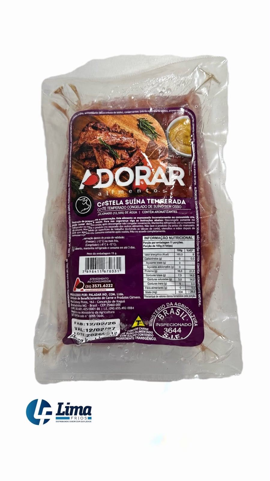 COSTELA A PASSARINHA ADORAR PT+/-1KG
