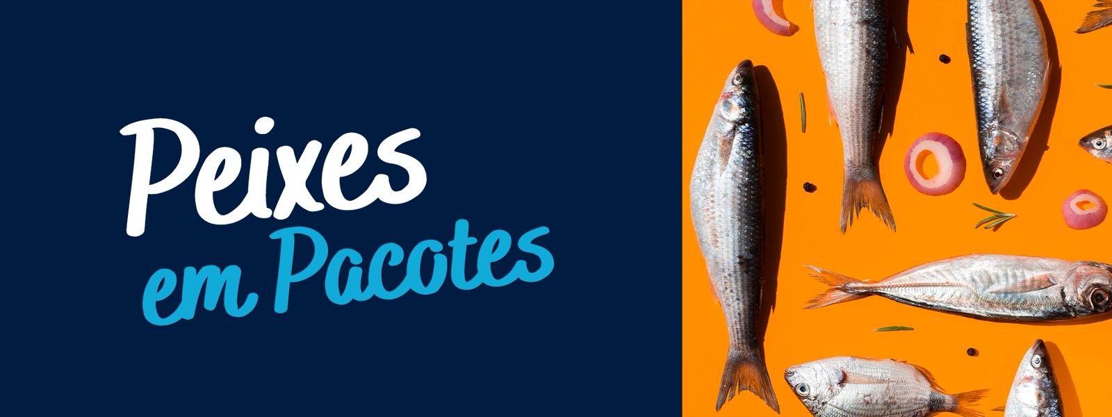 PEIXES EM PACOTES OFF PEQUENA FRENTE 1